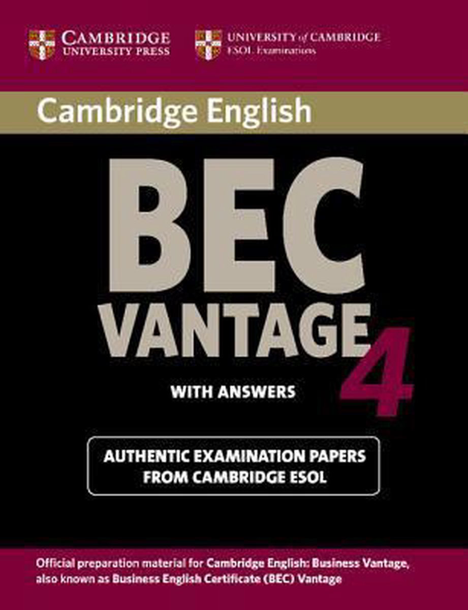 Cambridge BEC Vantage 4 Student's book + answers