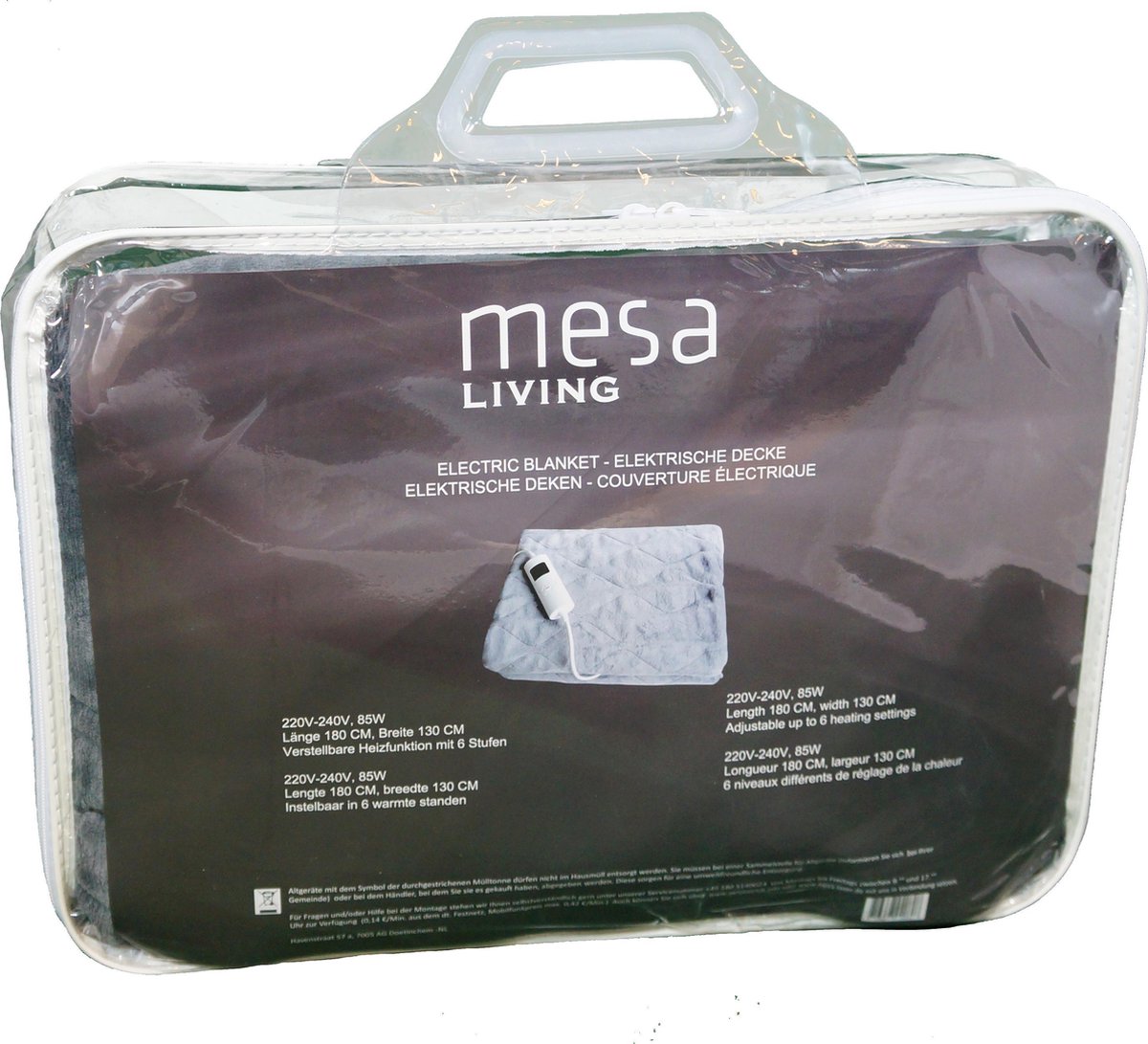 Mesa Living - Couverture supérieure électrique - 180x130 cm | bol.com