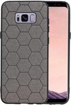 Grijs Hexagon Hard Case voor Samsung Galaxy S8 Plus