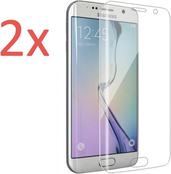 2x Full Screenprotector voor Samsung Galaxy S6 Edge - Edged Glas Screen... bol.com