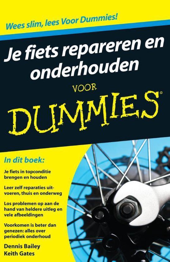 Cover van het boek 'Je fiets repareren en onderhouden voor dummies' van Dennis Bailey