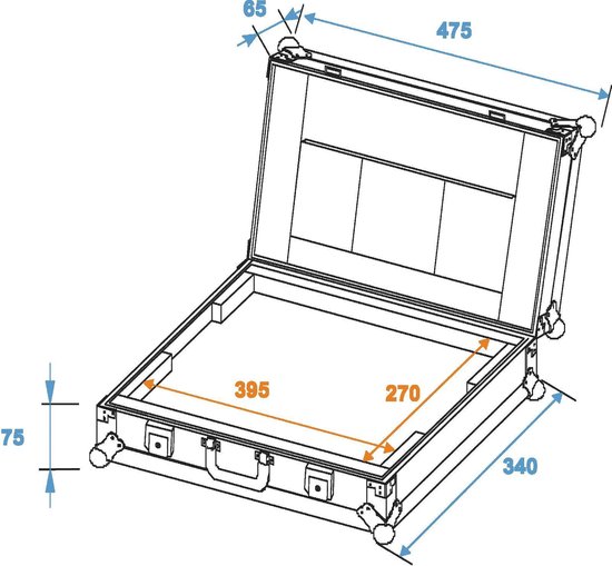 17" Notebook Laptop Koffer Case Laptopkoffer ROADINGER Profi LC-17 Laptopcase f 