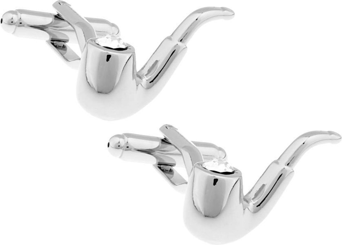 Amanto Manchetknopen Asier - 316L Staal - Pijp - 12x21mm