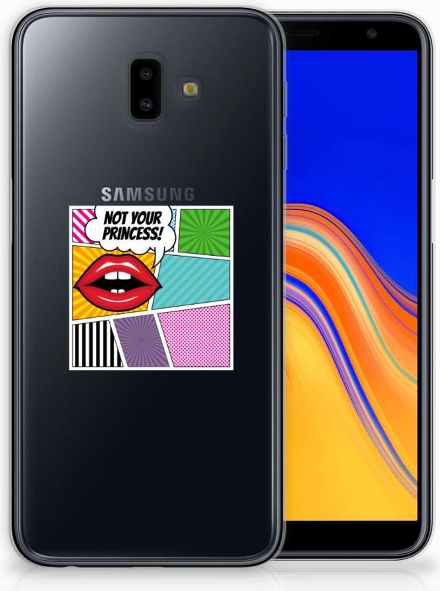 TPU Hoesje voor Samsung Galaxy J6 Plus (2018) Silicone Back Cover Popart Princess