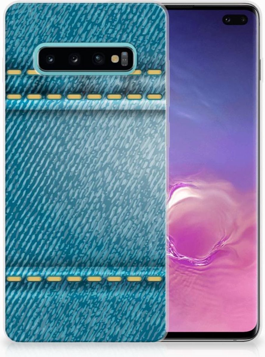 Samsung Galaxy S10 Plus Silicone Back Cover Jeans