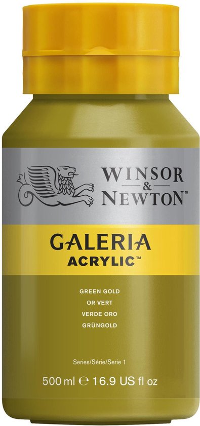 katoen Klein ongeduldig Winsor & Newton Galeria Acrylverf 500ml 294 Green Gold | bol.com