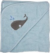 Pippi babywear - badcape - blauw - Maat 83x83 cm