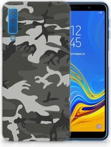Geschikt voor Samsung Galaxy A7 (2018) TPU Hoesje Army Light