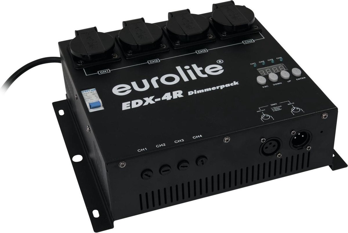 EUROLITE EDX-4R DMX RDM Dimmer Pack | bol.com