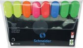 tekstmarker Schneider Job 150 etui a 8 stuks assorti kleuren doos met 20 stuks