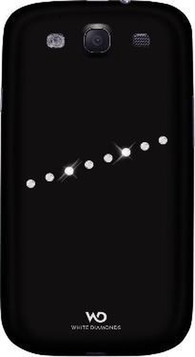 White Diamonds "Sash" Mobile Phone Cover For Samsung Gt-I9300 Galaxy S Iii, Zwart