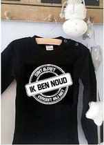 Merkloos Shirtje Sint en Piet Ik ben eigen naam ... vergeet mij niet | Lange mouw | zwart met witte letters | maat 80 cadeau mijn 1e eerste sint sinterklaas of zwangerschapsaankondiging baby Baby T-shirt 80