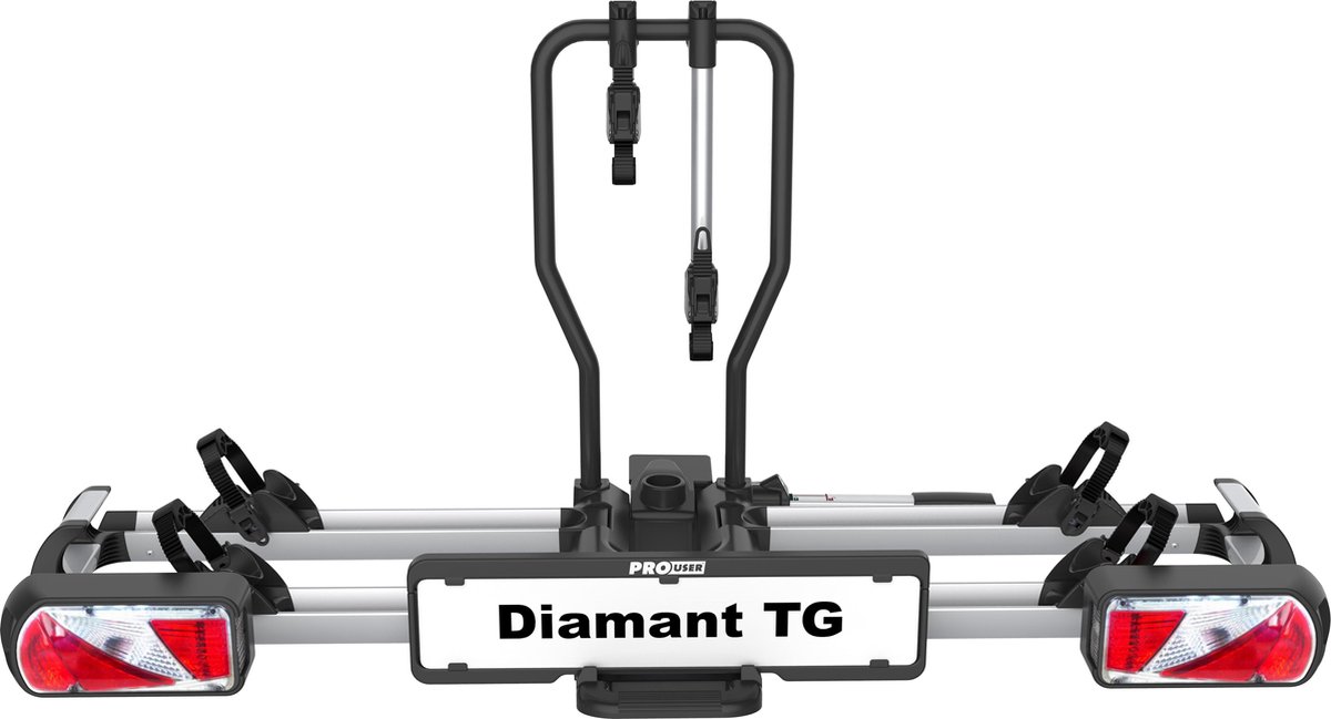 Pro-User Diamant TG Fietsendrager - 2 fietsen - Zilver