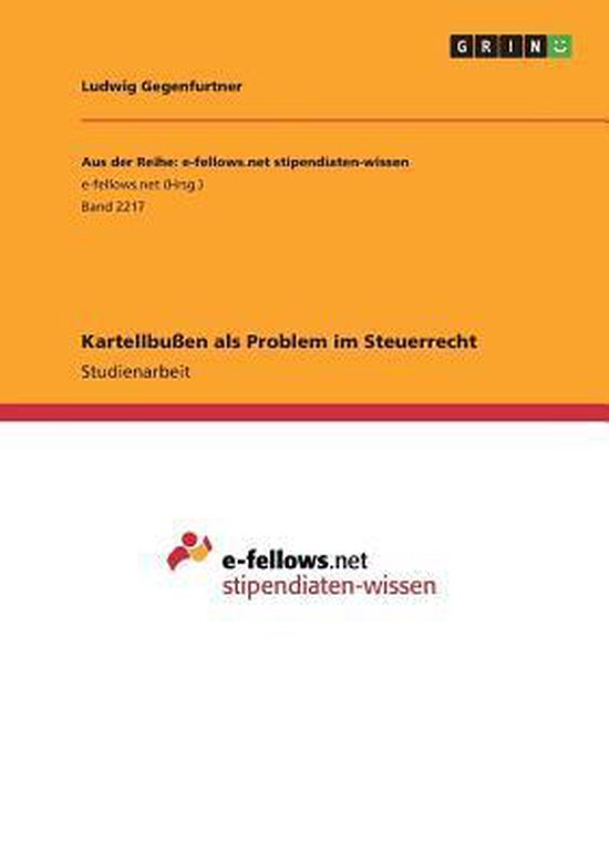 Kartellbußen als Problem im Steuerrecht - cover