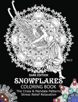 Snowflake Coloring Book Dark Edition Vol.2