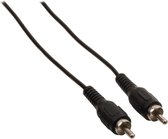 Valueline VLAP24100B50 5m RCA RCA Zwart audio kabel