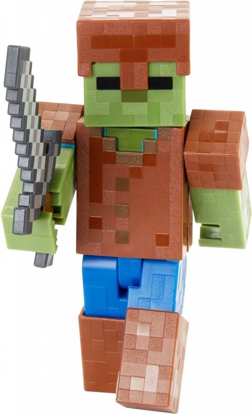Minecraft Action Figure Zombie in Armor bol