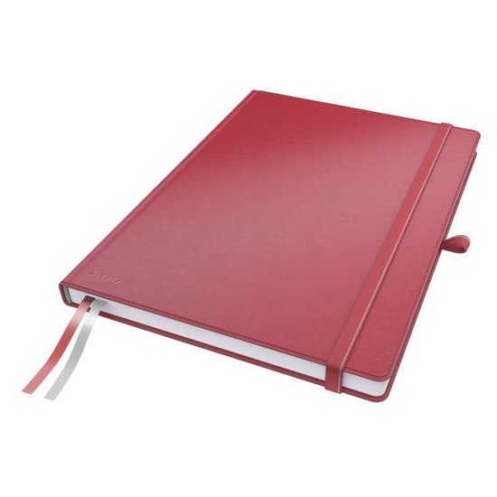 Complete Notitieboek HC A4 geruit rood