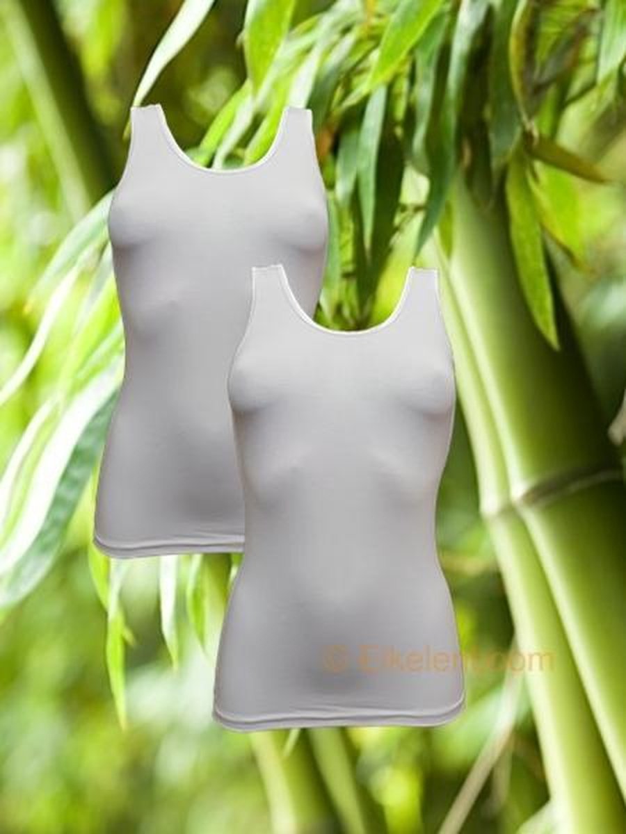 Boru Bamboo - maat L - 2-pack dames hemd - wit