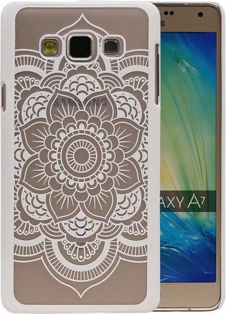 Samsung Galaxy A7 - Roma Hardcase Hoesje Wit