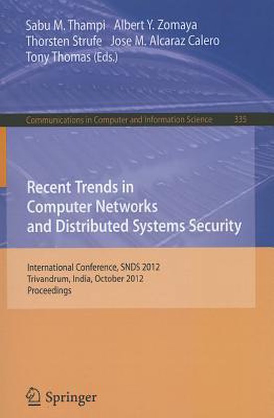 Recent Trends in Computer Networks and Distributed Systems S ... - cover