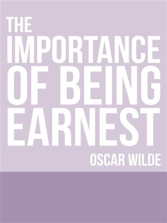 The Importance of Being Earnest - cover