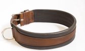 Hondenhalsband extra breed bruin 85 cm
