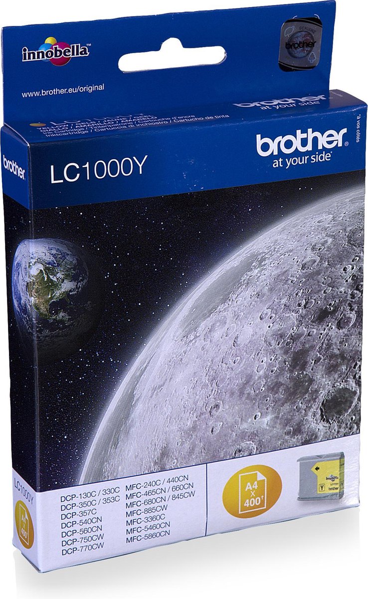 BROTHER LC-1000Y - Geel Geel