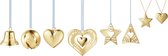 Georg Jensen Seasonal Christmas Collection 2019 Gift Set - Messing/Zink Legering - Set van 8 Stuks - Goud