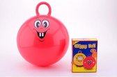 Skippybal met gezicht 50 cm Rood