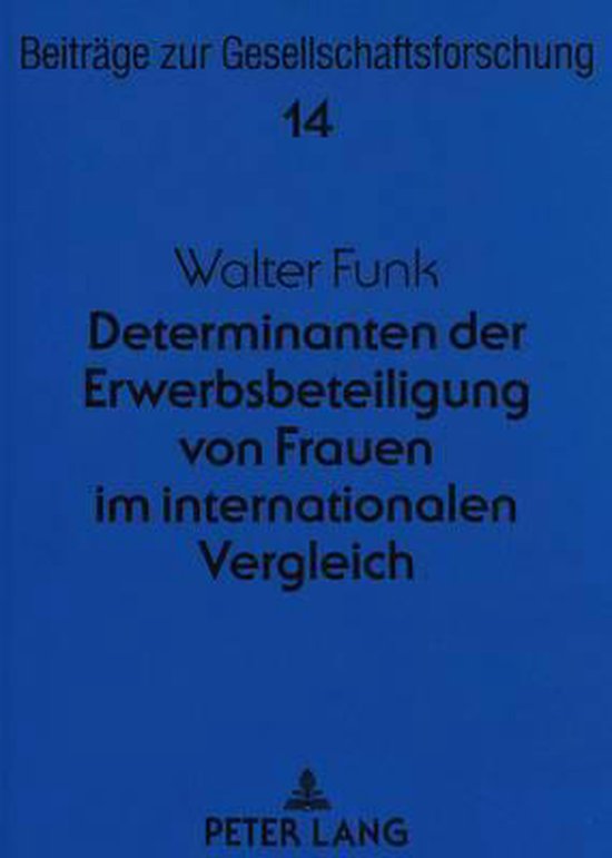 Determinanten Der Erwerbsbeteiligung Von Frauen Im Internati ... - cover