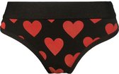 Valentijn hartjes string - Valentijn cadeau voor vriendin verjaardag - kado vrouwen - dames hartjes ondergoed - Liefdes string - Maat: Medium