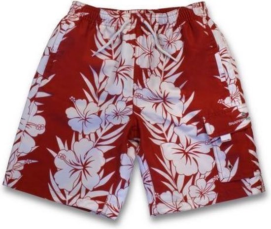 SnapperRock UV werende zwembroek voor kinderen - blauw wit hawaii | bol.com