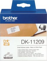 DK-11209 Die-Cut label: 62X29mm - Smalladdresslabel - white (800 labels/roll)