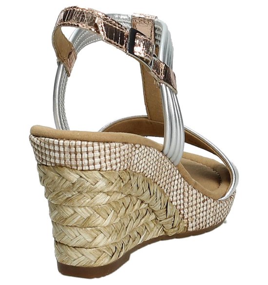 Gabor - 62828 - heels sandalen - Dames Maat 41 - Zilver - 10 -Lamina K... | bol.com