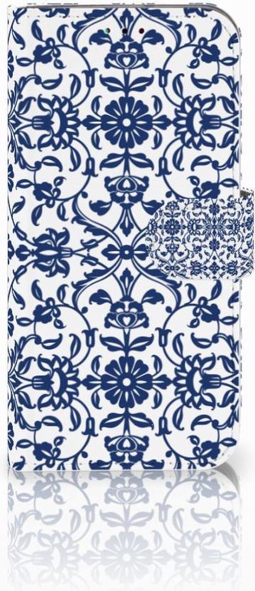 Samsung Galaxy A40 Hoesje Flower Blue