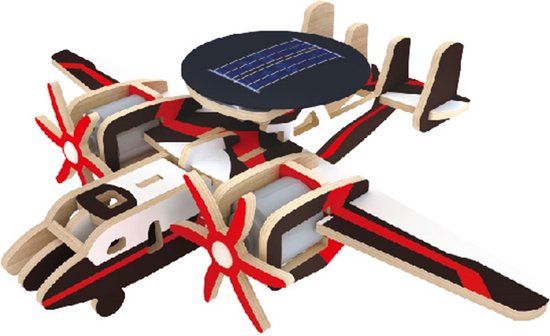 Robotime Airborne Vliegtuig Met Waarschuwingssysteem P340S Met Zonnecel robotime-airborne-vliegtuig-met-waarschuwingssysteem-p340s-met-zonnecel