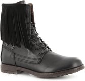 Kickers - Kick M.Bottien 45766 - Gesloten Schoenen - Meisjes - Zwart - Vit ma Velour Nero