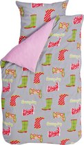 BINK Bedding Raining Day - Dekbedovertrek - Junior - 120x150 cm + 1 kussensloop 60x70 cm - Multi