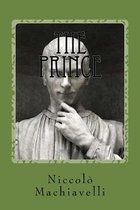 Boek 'The Prince' van Niccolò Machiavelli, met een beeld van een man wiens gezicht bedekt is met de titel.