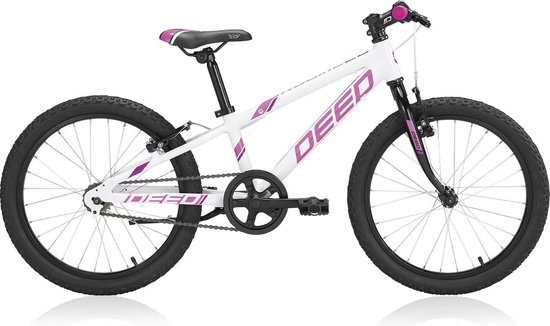 Deed Rookie 201 - Kinderfiets - Vrouwen - Wit;Paars - 20 | bol.com