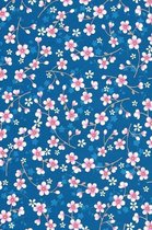 Eijffinger PIP studio behang Cherry Blossom donker blauw