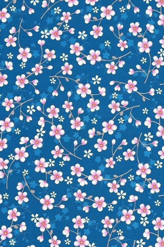 Hinder Tropisch Vergelijkbaar Eijffinger PIP studio behang Cherry Blossom donker blauw | bol.com