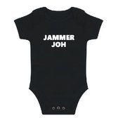 Rompertjes baby met tekst - Jammer Joh - Romper zwart - Maat 62/68
