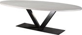 Table du Sud - Beton ovale tafel V poot - 220x110