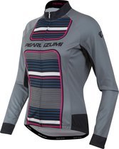 Pearl Izumi Elite Thermal Longsleeve  Fietsshirt - Maat XL  - Vrouwen - grijs/zwart/roze