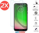 Epicmobile - 2Pack  Motorola Moto G7 Play Screenprotector - Tempered Glass - 2Pack voordeelbundel