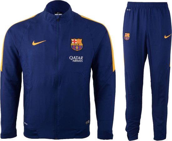 lekkage Vader Christendom Nike FC Barcelona Revolutoin - Trainingspak - Mannen - Maat L - navy/geel |  bol.com