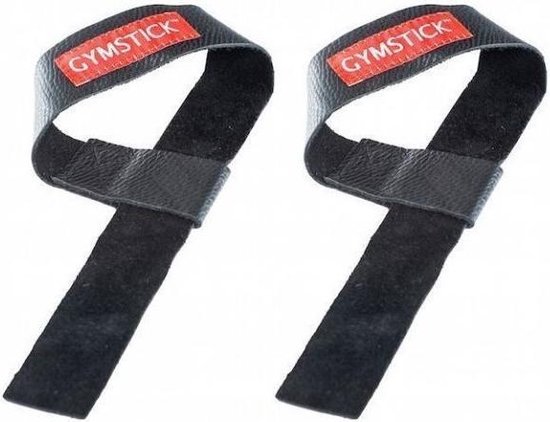 Gymstick Lifting Straps Leather - Deadlift Straps -  Powerlifting