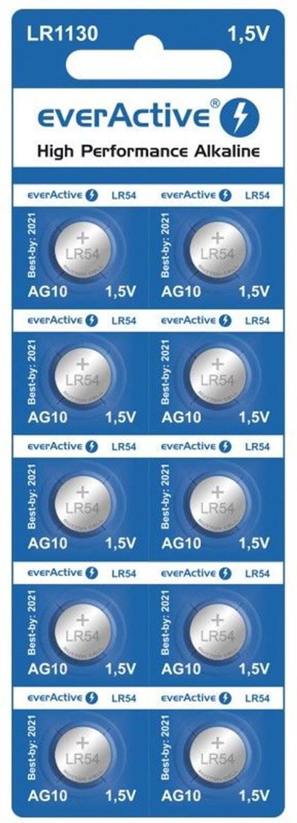 Everactive Mini Ag10 G10 Lr1130 Lr54 Batterijen Voor Horloges, Afstandsbedieningen En Speelgoed van everActive — afbeelding 3